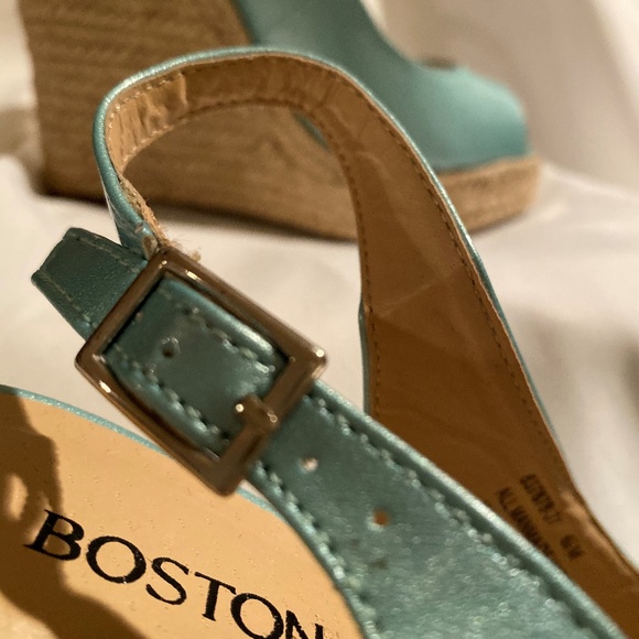 Boston Proper Mint wedges; never worn - Picture 2 of 7